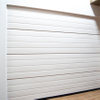 Portes de garage coulissantes horizontales, matériau en acier européen de 18x7 pieds, aspect bois