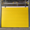 Porte industrielle sectionnelle jaune