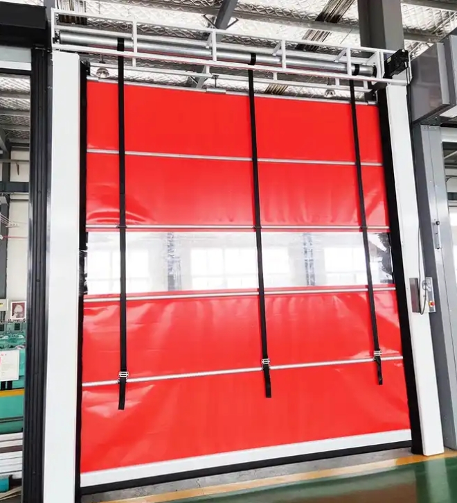 Porte d'empilage en PVC à grande vitesse rapide industrielle automatique