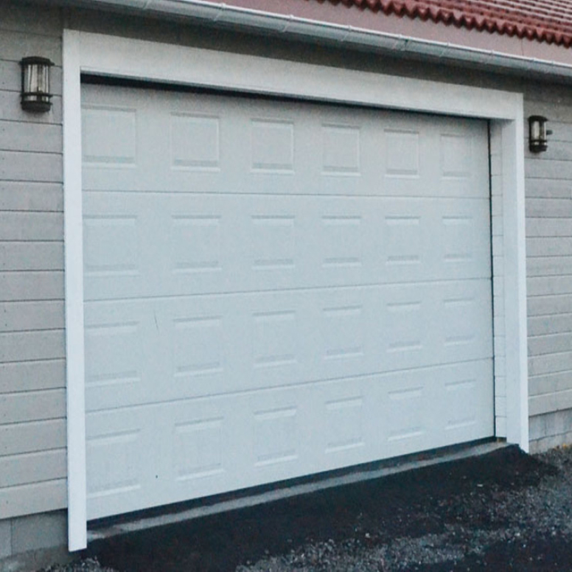 Porte de garage carrée pressée blanche, vente directe d'usine