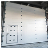 Portes sectionnelles industrielles de haute qualité pour bâtiments d'usine, porte commerciale avec porte